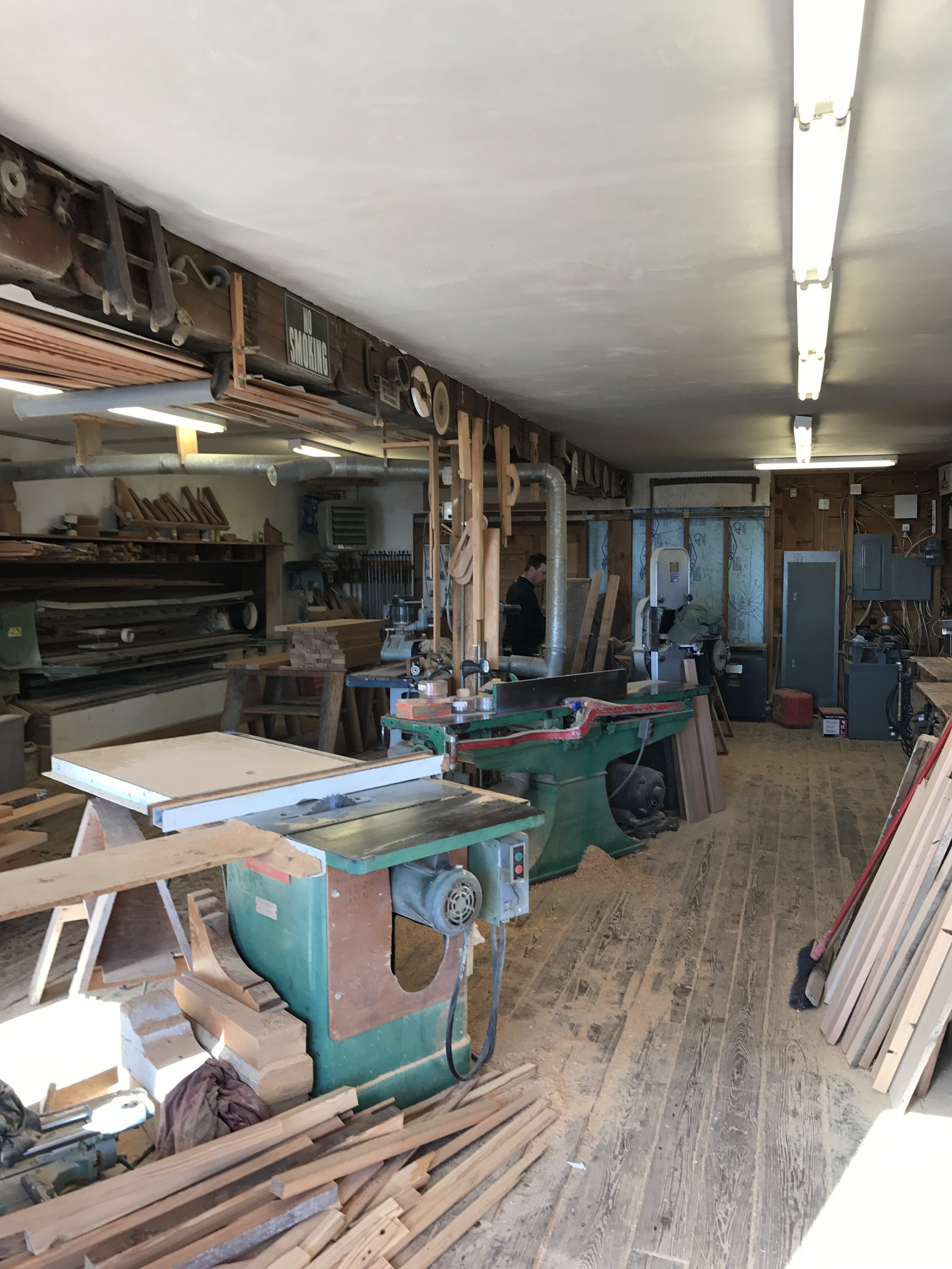 Wood shop at Cataumet Sawmill.