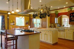 Double Kitchen Island in Cape Cod Home Remodeling